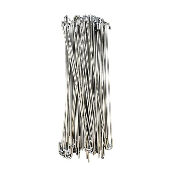 

100 шт. Зажимы для сетки-рабицы 6,5/8/10,5 дюйма из нержавеющей стали, антикоррозийные проволочные крепления для сетки-рабицы, многоцелевые для забора в саду, на ферме, ремонт 6.5inch