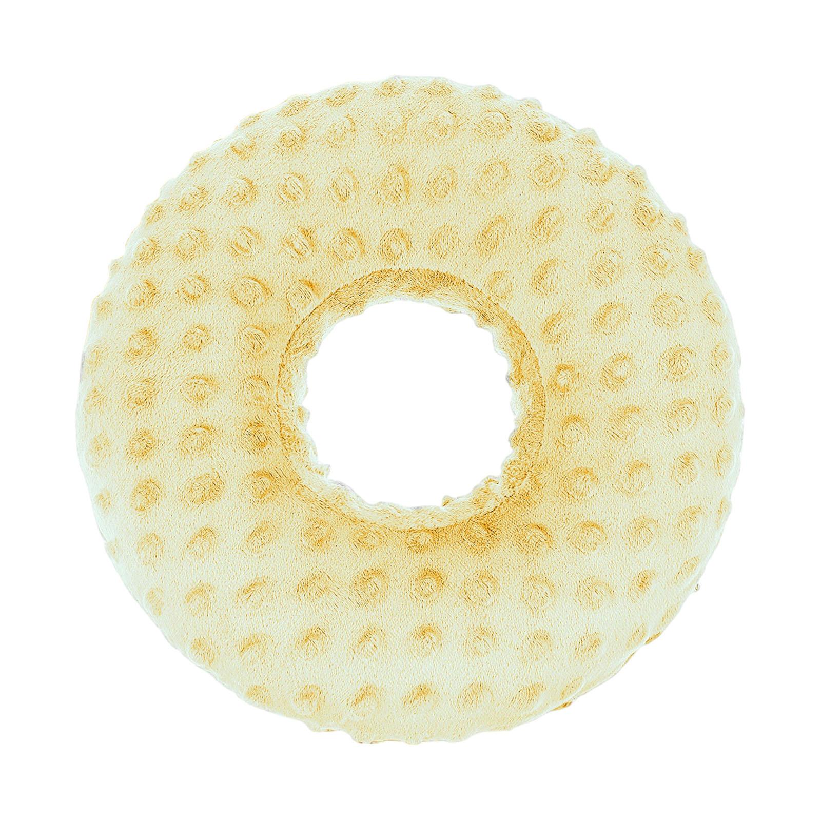 

Подушка для пирсинга ушей Дорожный протектор Круглая форма Для взрослых Хлопок PP с отверстием для уха для ношения наушников Серьги Подушка-пончик жёлтый