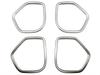 BRIGHTZ WR-V DG5 Stainless Door Speaker Ring 4PC Satin Silver
