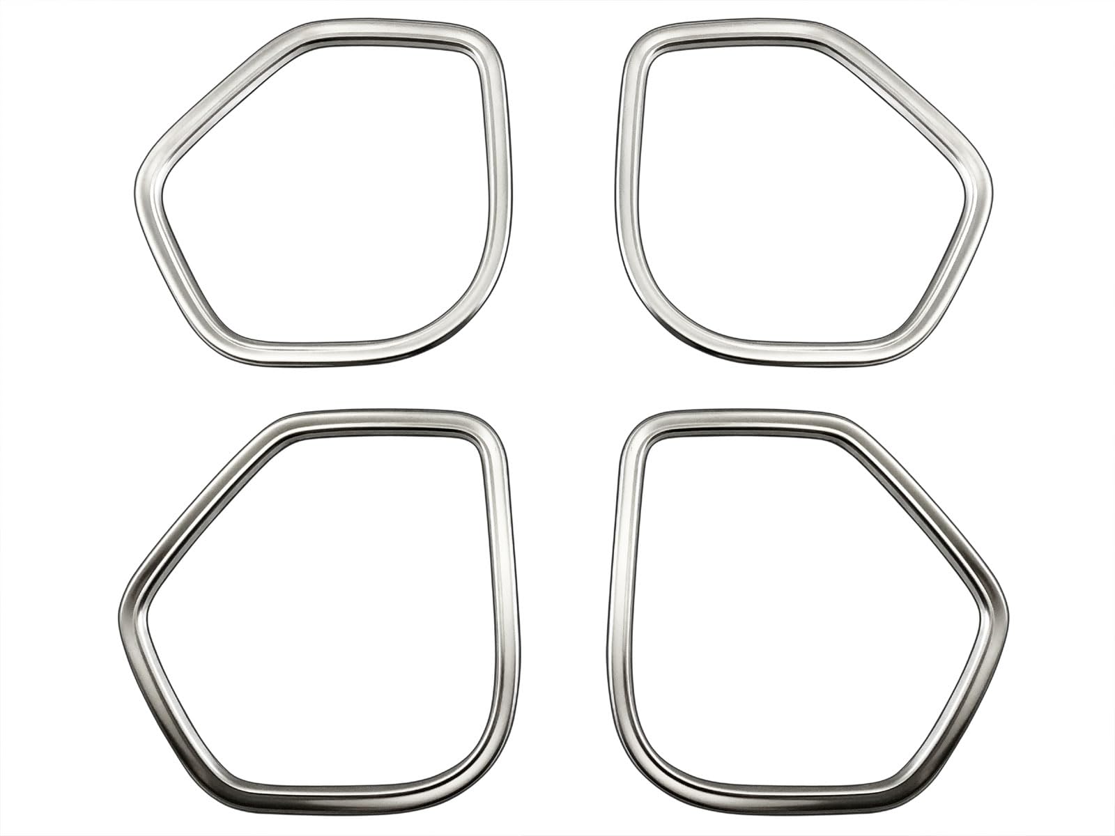 BRIGHTZ WR-V DG5 Stainless Door Speaker Ring 4PC Satin Silver