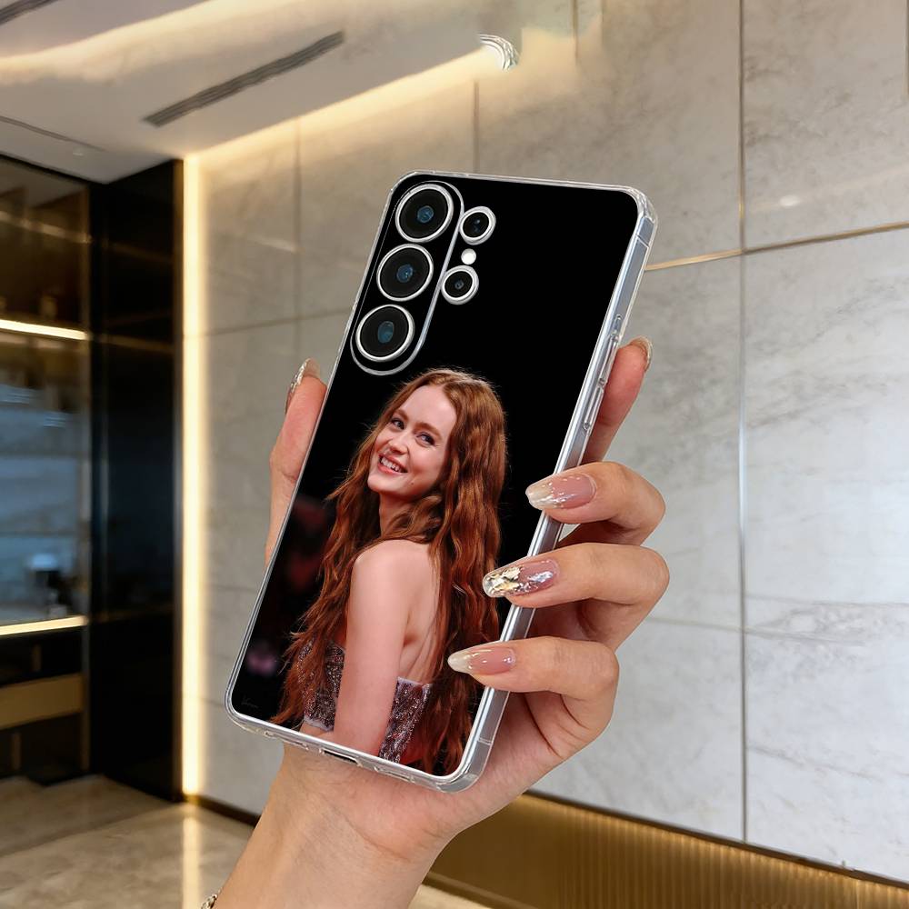 

Actress-Sadie Sink Clear Soft Silicone Phone Case forSamsung S25, S24, S21, S22, S23, S30, Ultra, S20, Plus Samsung S20lite