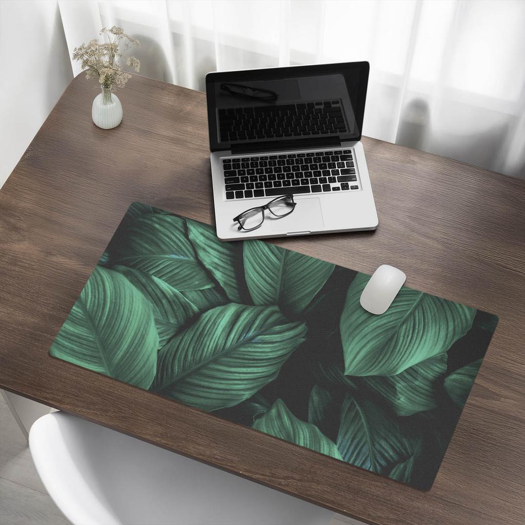 Anti-Slip Gaming Mouse Pad Tropical Leaves 90x45 Cm