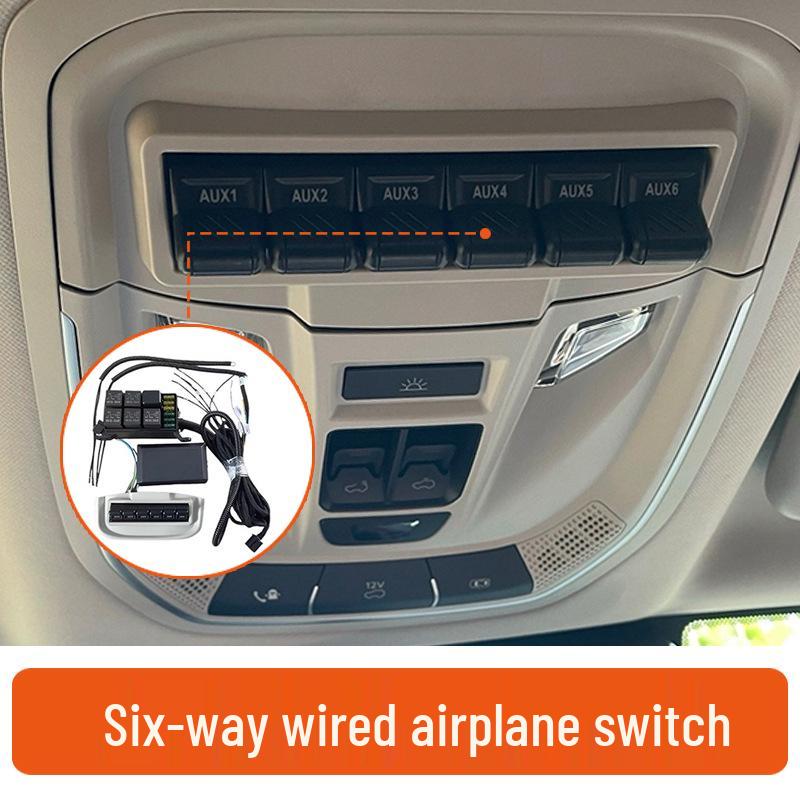 Модификация переключателя самолетного типа для бака 400/300 Шестипозиционная проводная сборка кнопки потолочного освещения