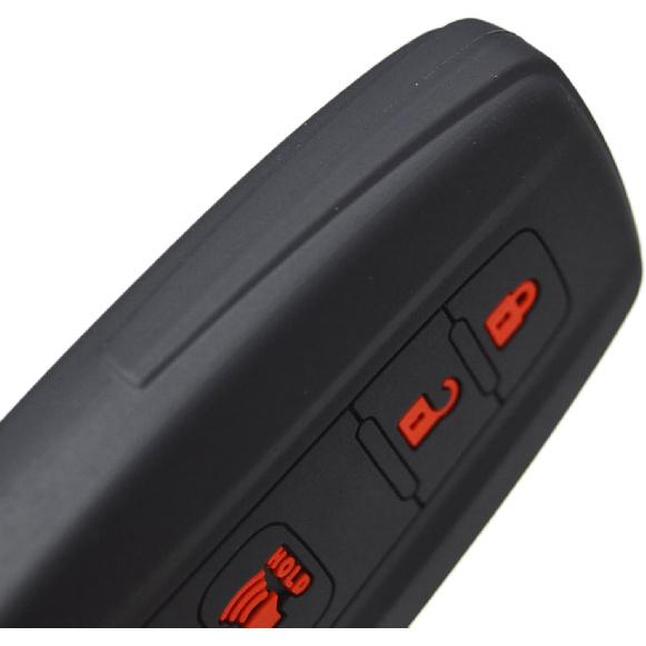 Silicone Sport Racing Stripes /// Trimed Key Fob Cover for Toyota TRD 4Runner Corolla GR RAV4 Highlander Racing Sport Performance 3 Buttons Remote