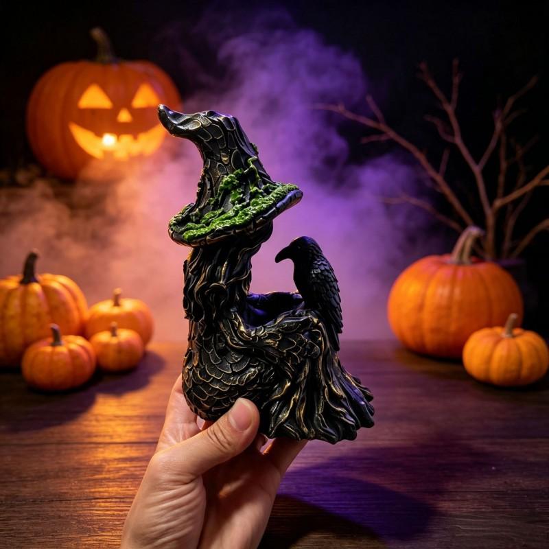 Halloween Witch Statue Resin Decor Home Living Room Party