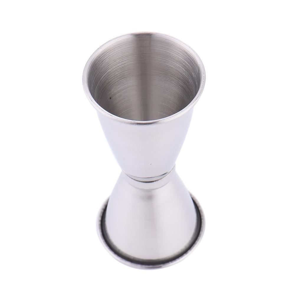 Rolled Cup Edge Cocktail Jigger Dual Shot Ounce Cup Stainless Steel Measuring Cups  Brandy