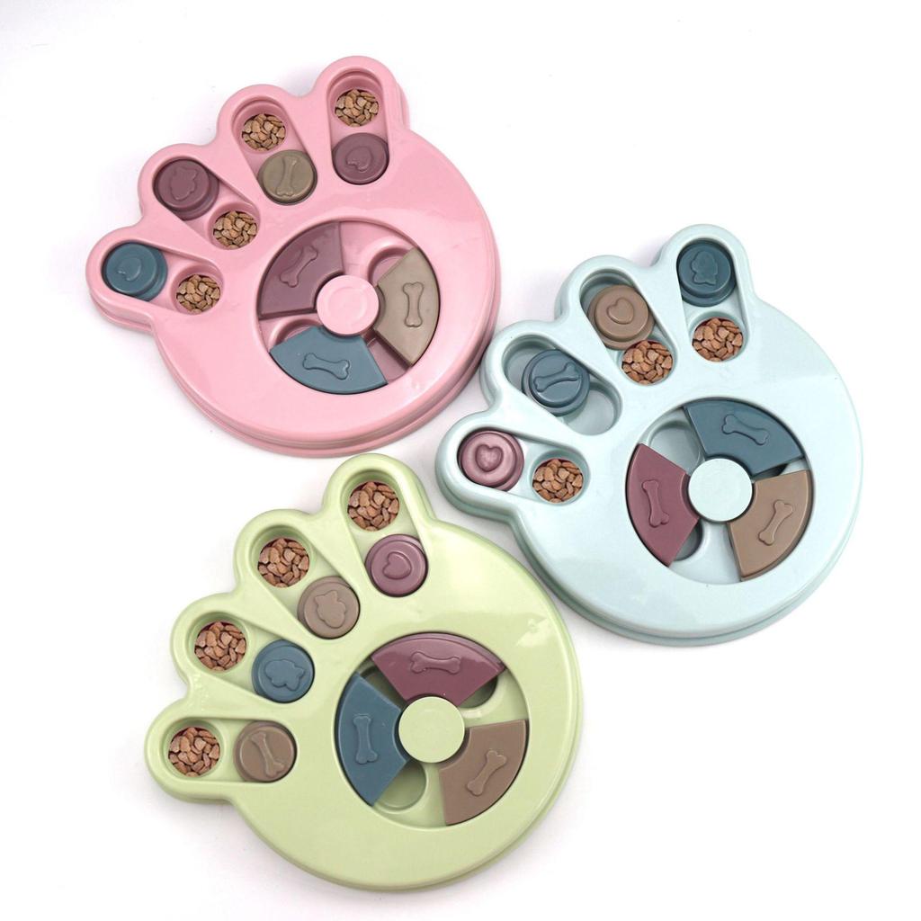 Pet Dog Puzzle Slow Feeder Bowl - Bite-Resistant, Leak-Proof Interactive Decompression Toy.
