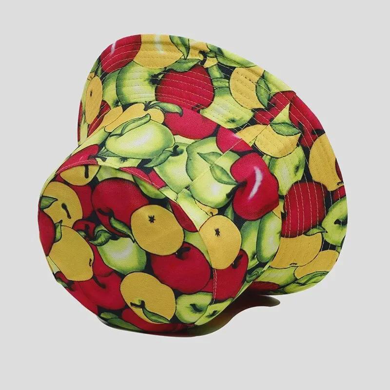 Unisex-Sonnenhut mit Fruchtmuster für Freizeitaktivitäten im Freien und Sommerreisen