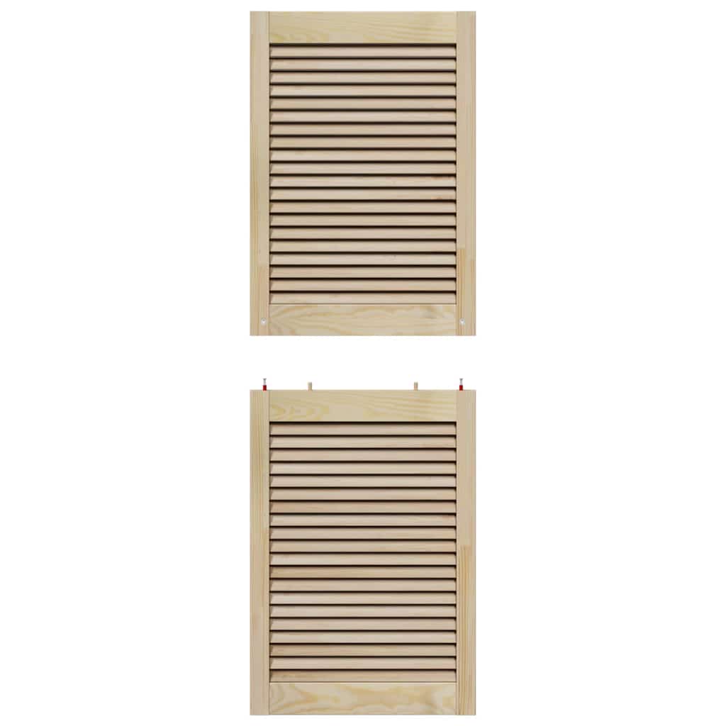 Natural Wardrobe Door 49.5 X 2.1 X 140.5 Cm Solid Pine Wood