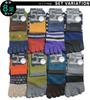 Mixed Casual [box408] Men's Five-Toe Socks, 8-Pair Set, Mid-Length (Half-Length), Colors,