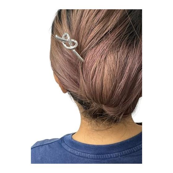 Jewelry Shop M Women's Hair Accessory, Single-Prong Hair Stick, Hair Ornament for Updos, Hair Styling, Made in Japan, Gold Twisted Design (hr0019) -