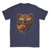 Game Day Bear Men T Shirt  Vintage Tee Shirt Short Sleeve Round Neck TShirt 100 Cotton Gift Idea Tops