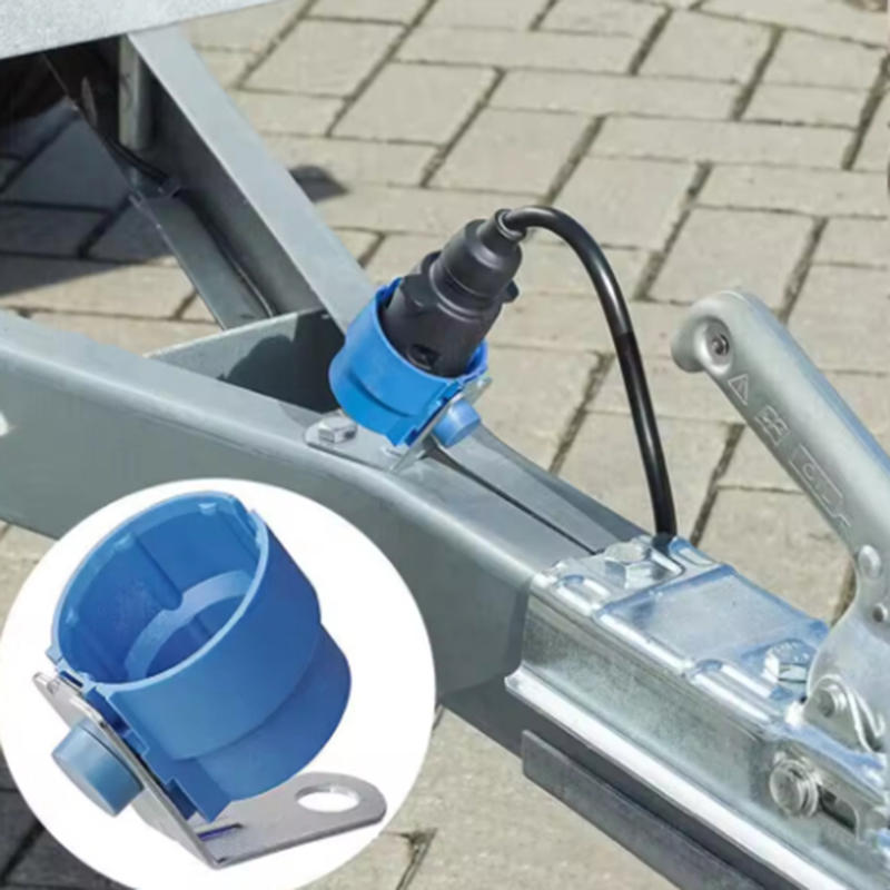 Släpvagnspluggshållare Universell Väderbeständig Skyddande Styv Tillbehör För 7 till 13P Släpvagn Smutsskydd Pluggadapter ABS