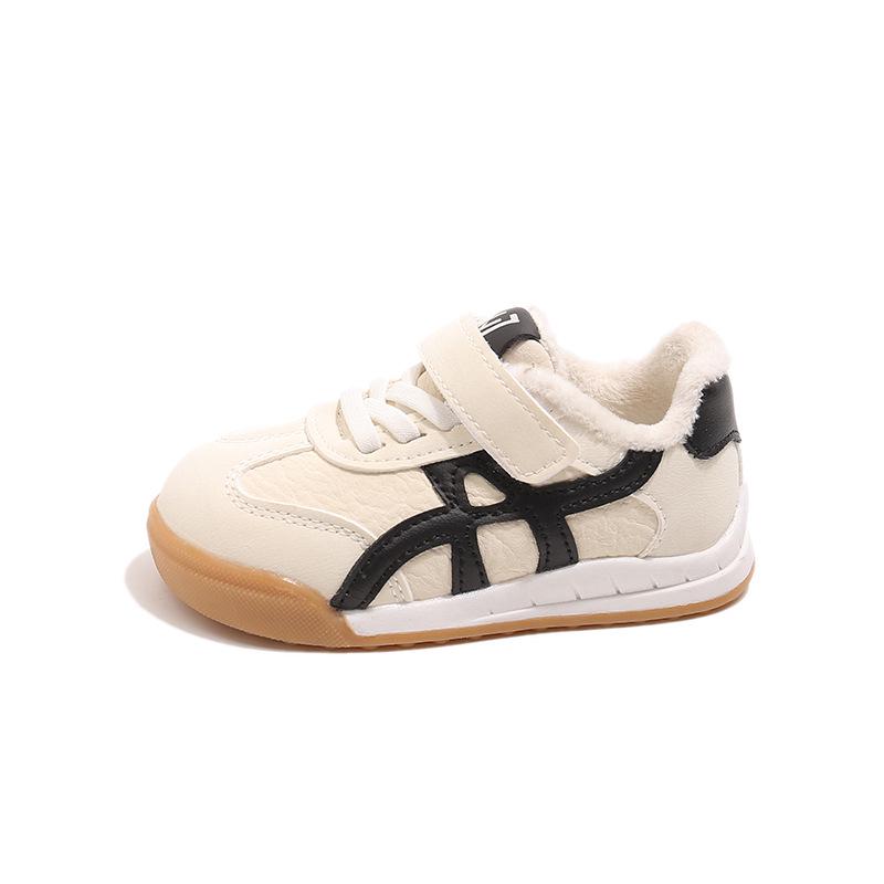 2025 Autumn/Winter Velvet Kids' Sports Shoes - Forrest Gump Style for Girls (1-6 Years)