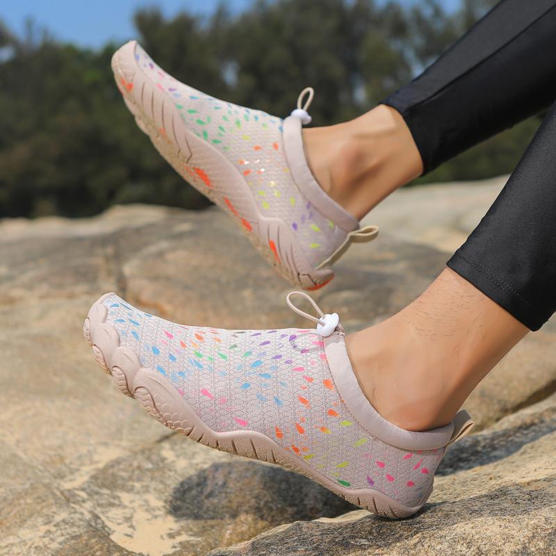 Women Aqua Shoes Summer Men's Breathable Wading Sneakers Barefoot Beach Walking Shoes Seaside Water Sports Shoes