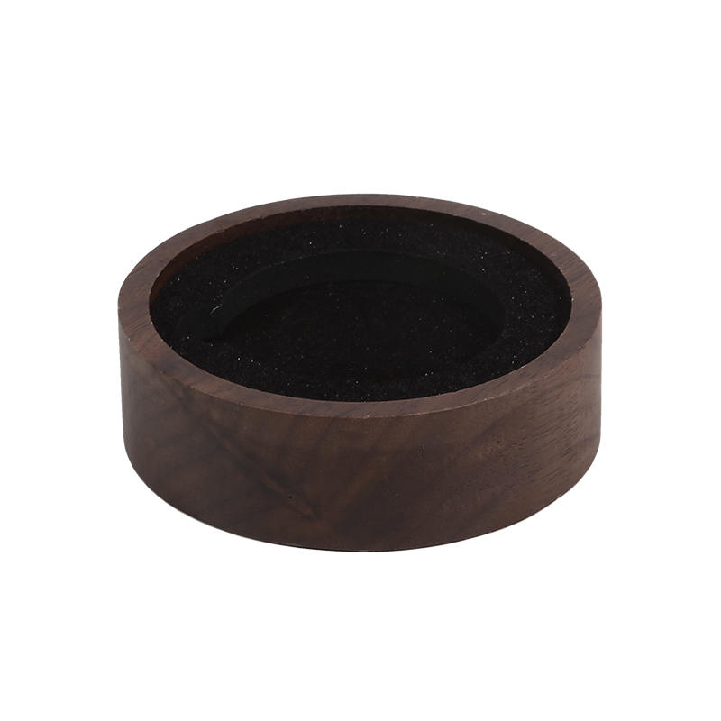 1PC Round Wood Commemorative Coin Badge Storage Box Gift Box Silver Coin Badge Ancient Coin Collection Box Gift Box