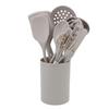Kitchen Utensils Set Silicone Heat Proof Anti Scald Spatula Spoon Whisk Kitchen Gadgets Tools with Holder for Cooking