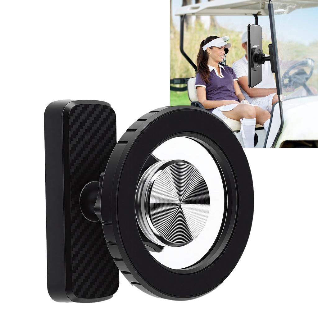Dual Magnetic Phone Holder 360 Degree Rotation Multi Angle Adjustment Strong Magnetic Phone Mount for Cart Gym