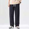 Pure Cotton Men's Casual Straight-Leg Pants - Spring/Autumn Trendy, Loose, Versatile Workwear