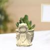 Flower Pot Silicone Mold Concrete Cement 3D Girl Flowerpot Mould Plaster Molds Candle Holder Epoxy Resin Mould Crafts