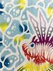 Yagisei Tenugui Hand Bingata Artist Series of Dancing Okinawa Colorful Made In Japan Chū-sen (Dyed Towel) "Sea Lionfish"