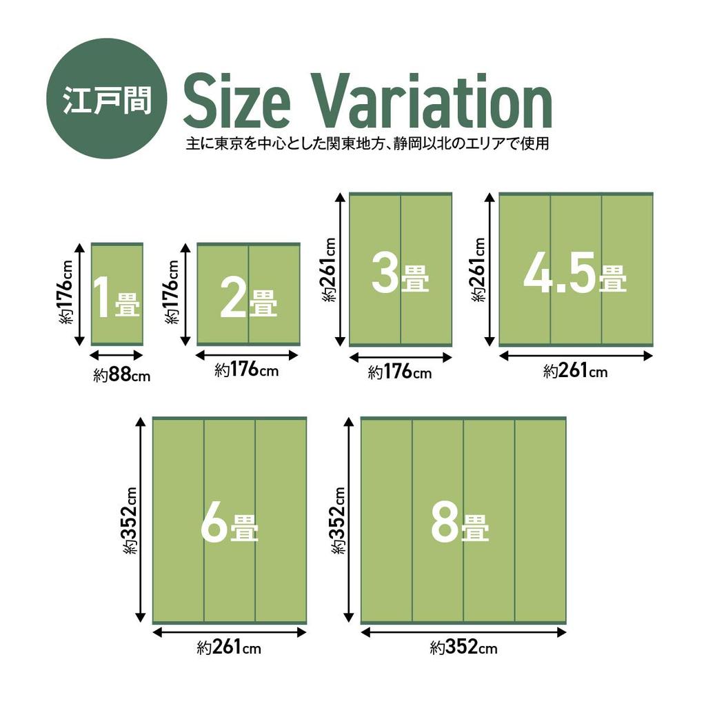 IKEHIKO Igusa Rug, Made in Japan, Shirahama, Edo-style, 4.5 Tatami Mats (Approx. 261 x 261 cm), #1104034