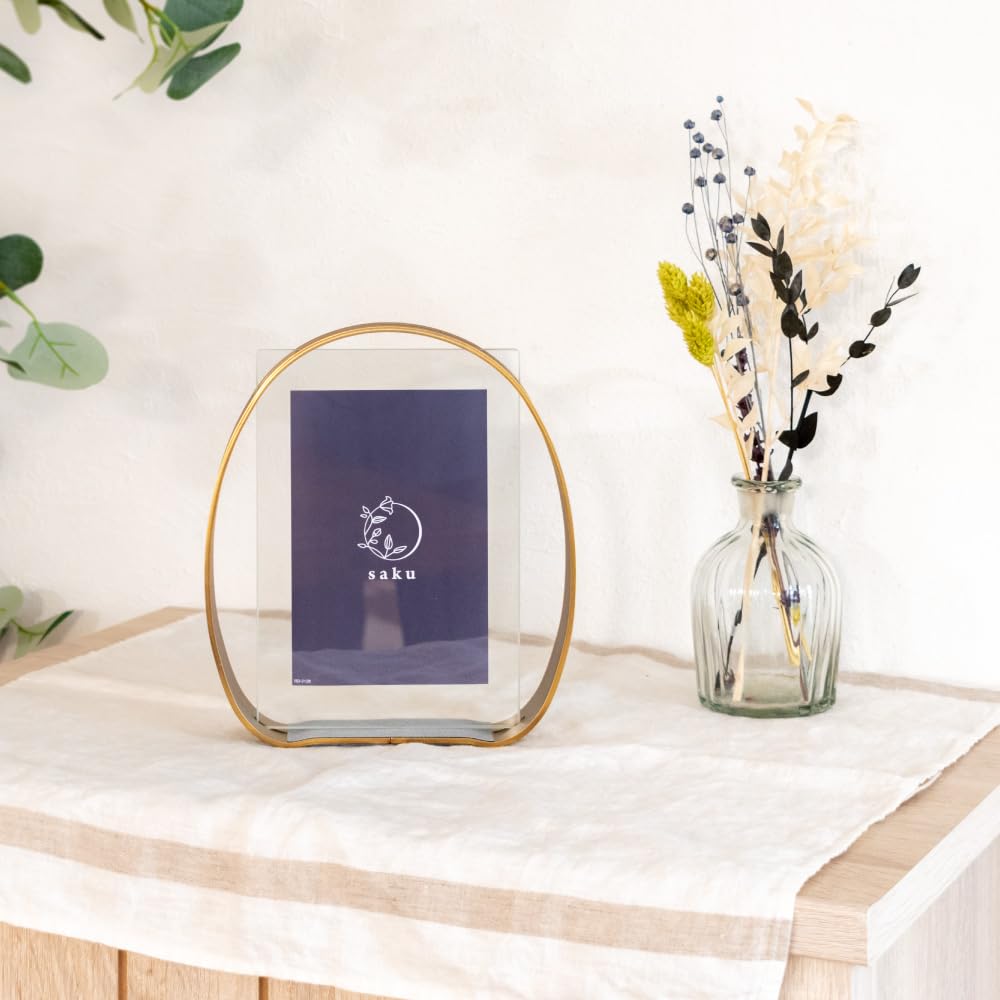 Kishima Rin Bilderrahmen, Gold, Größe: Ca.. B18,5 x T4 x H21,5 (KP-31436)