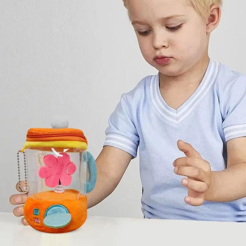 Rope Rotation Stuffed Flower Doll Pull Rope Plush Juicer Doll Plush Flower Juicer Toy  Home Decor