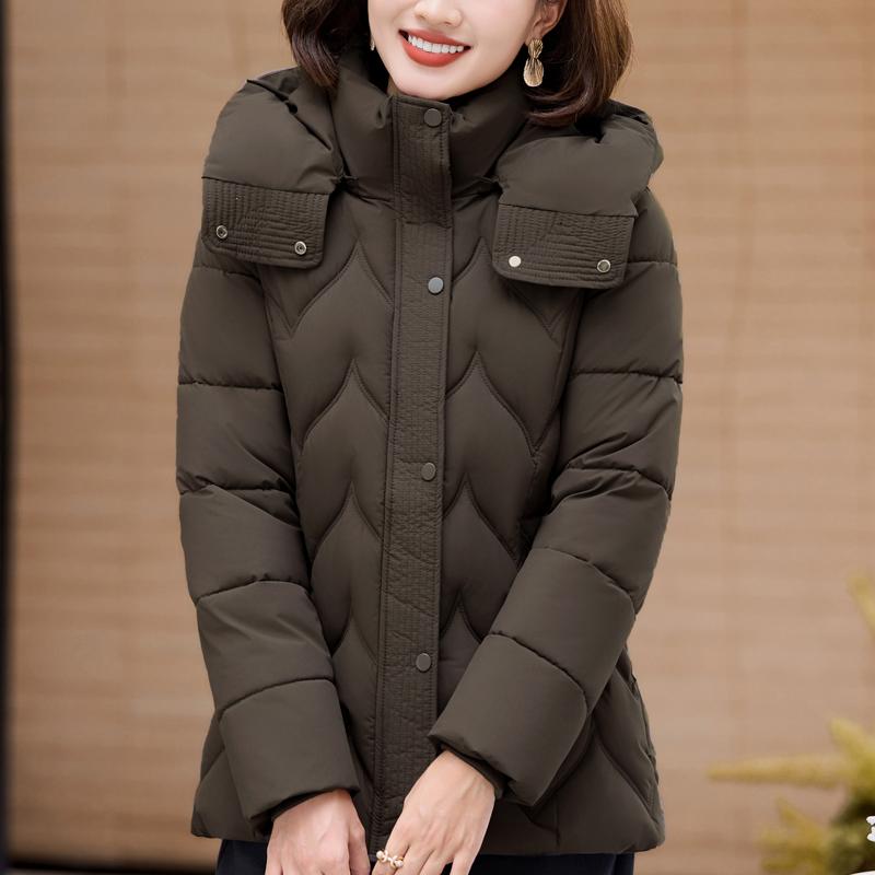 Nadměrné velikosti XL-6XL Zimní bundy Dámské svrchní oblečení S kapucí Hřejivé Ležérní Zimní kabát Dámské parky