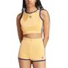 adidas Oryginalne haftowane logo kontrastowy crop top damski żółty JH0621