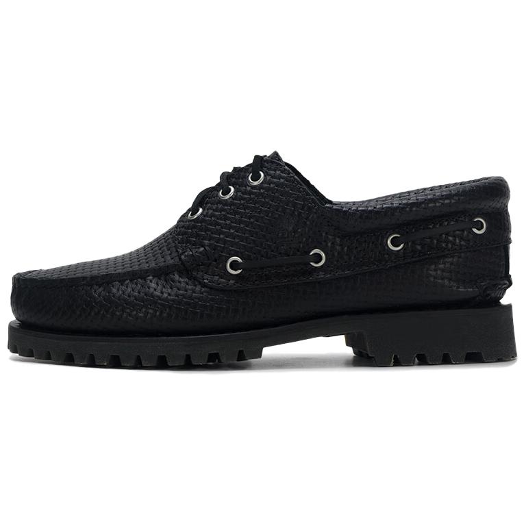 Timberland Authentic Travel Outdoor Comfortable Versatile Boat Shoes Men Shoes Black A2PDQA3L