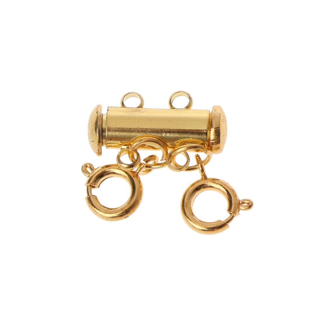Jewelry Connectors Layered Necklace Clasp Magnetic Tube for Stackable Necklaces