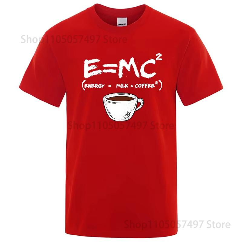 

Summer Unisexs Tshirt Fashion Casual Funny EnergyMilkCoffee Print Unisex Cool Loose Oneck Tops For Unisex Short Sleeve Male Tees S
