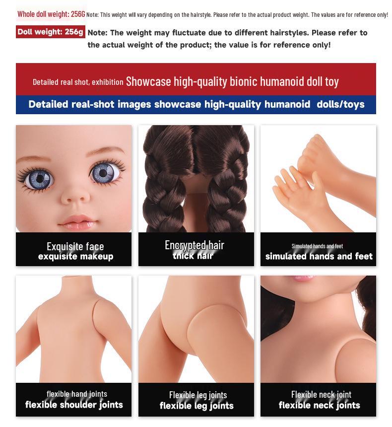 12-Zoll American Girl Vinyl Reborn Puppe, Ganzkörper-Spielzeug für Mädchen, DIY & Beliebt.