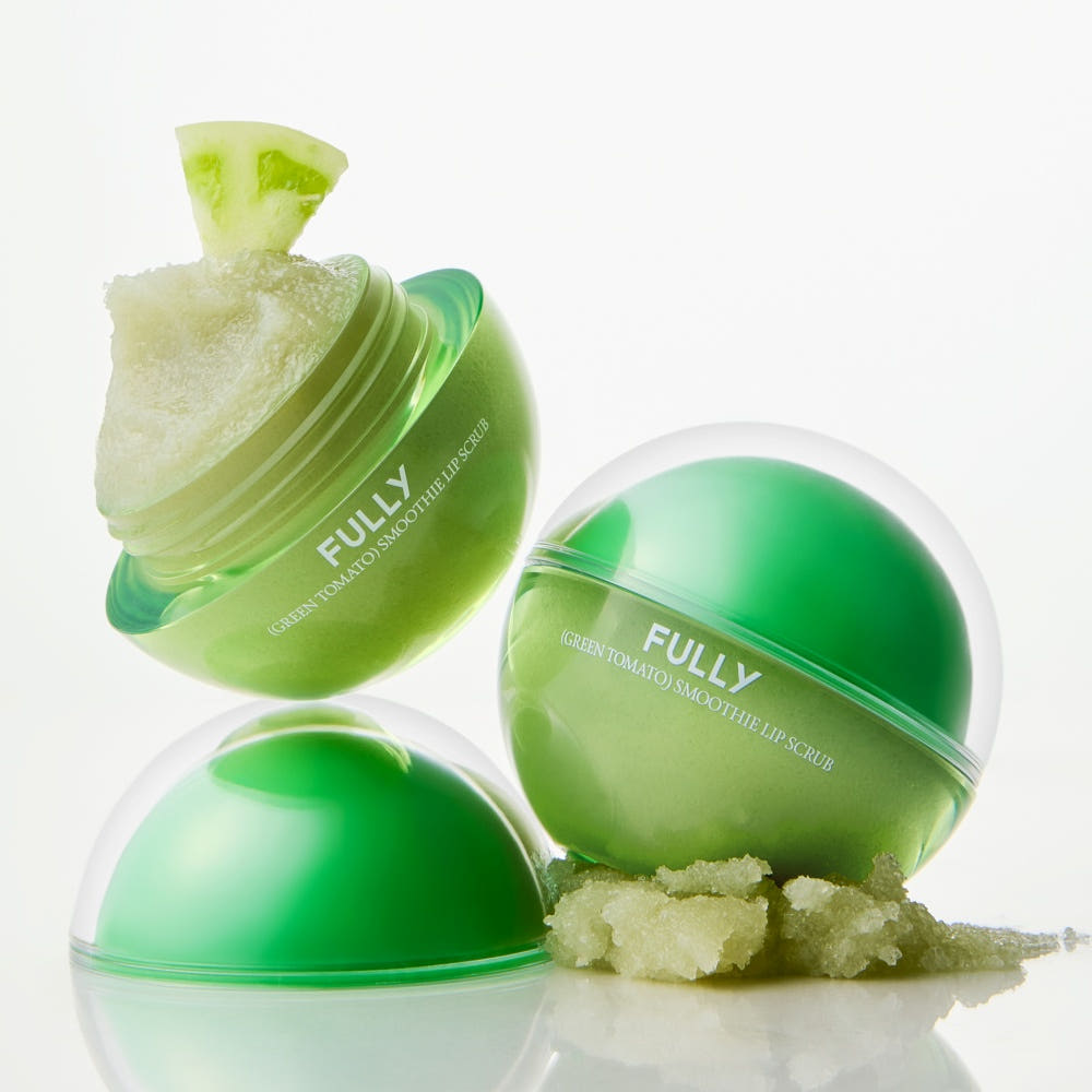 Fully Green Tomato Smoothie Lip Scrub 12g – Gentle Exfoliating Care for Smooth & Soft Lips