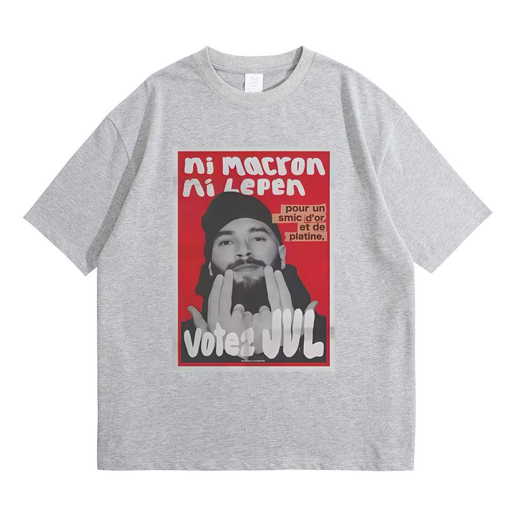 French Rapper JUL Graphic Tshirt Men Women Hip Hop Fashion Trend Tshirt Male Casual Oversized Pure Cotton Short Sleeve T Shirts