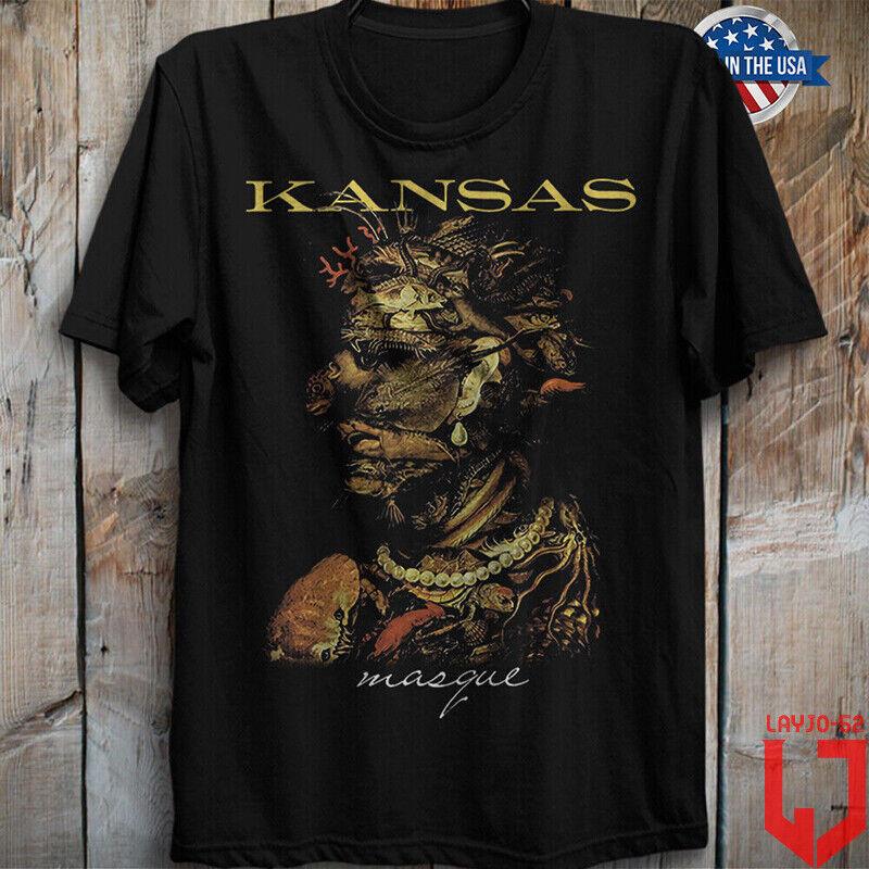 Vintage Masque Album Cover By Kansas Band T-shirt All Size BO044 Unisex T-Shirt M