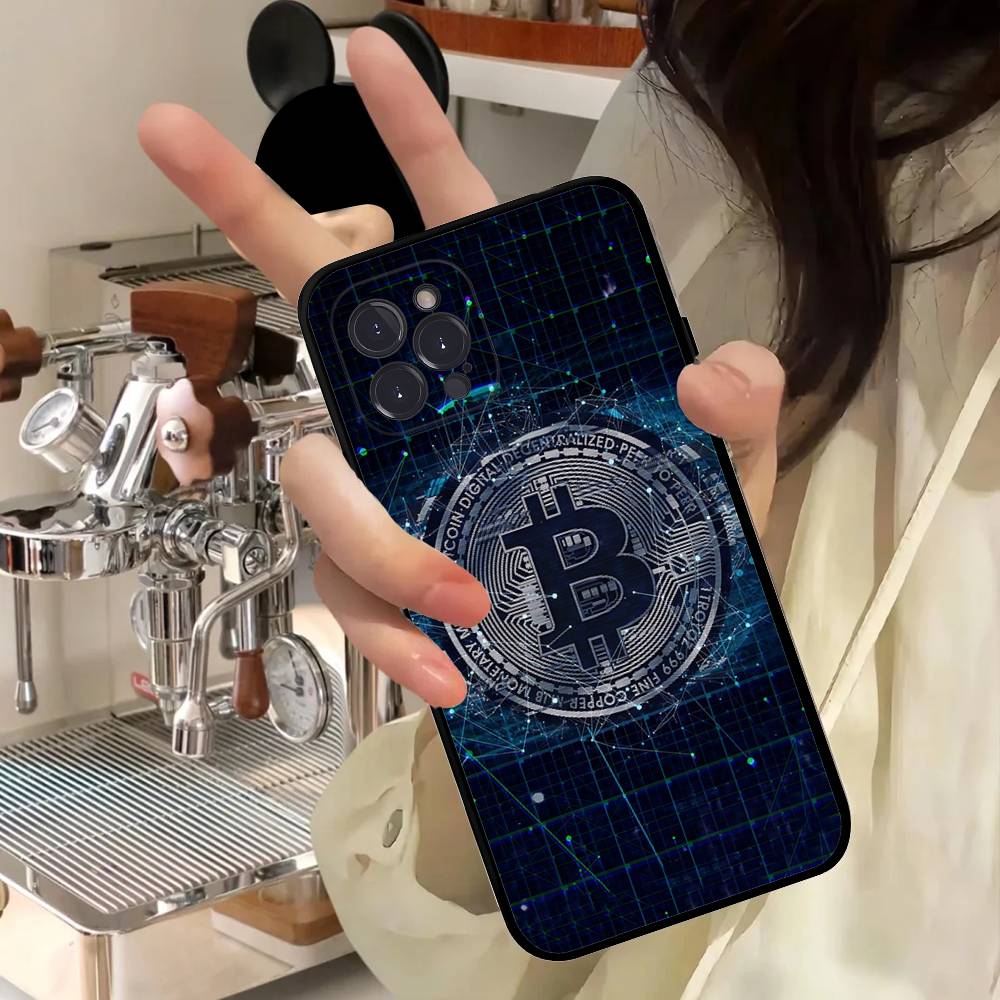 B-Bitcoin For Iphone 17 16 15 14 11 12 13 Pro Max Plus Case Cute Art Phone Cover