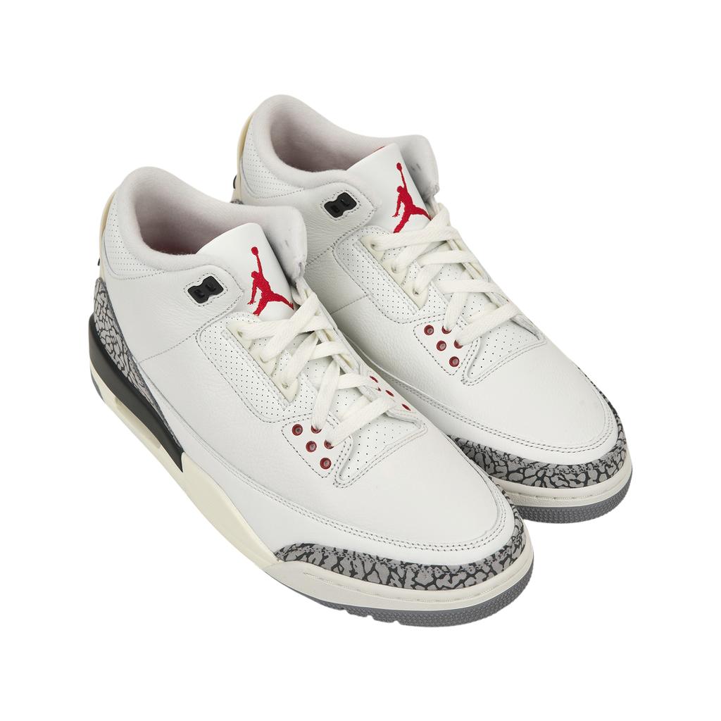Air Jordan 3 Retro White Cement Reimagined Unisex Sneakers Summit-White Fire-Red Black DN3707-100