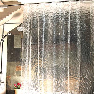 3d Eva Waterproof/water-repellent Shower Liner/curtain Odorless Resistant Non Toxic No Chemical