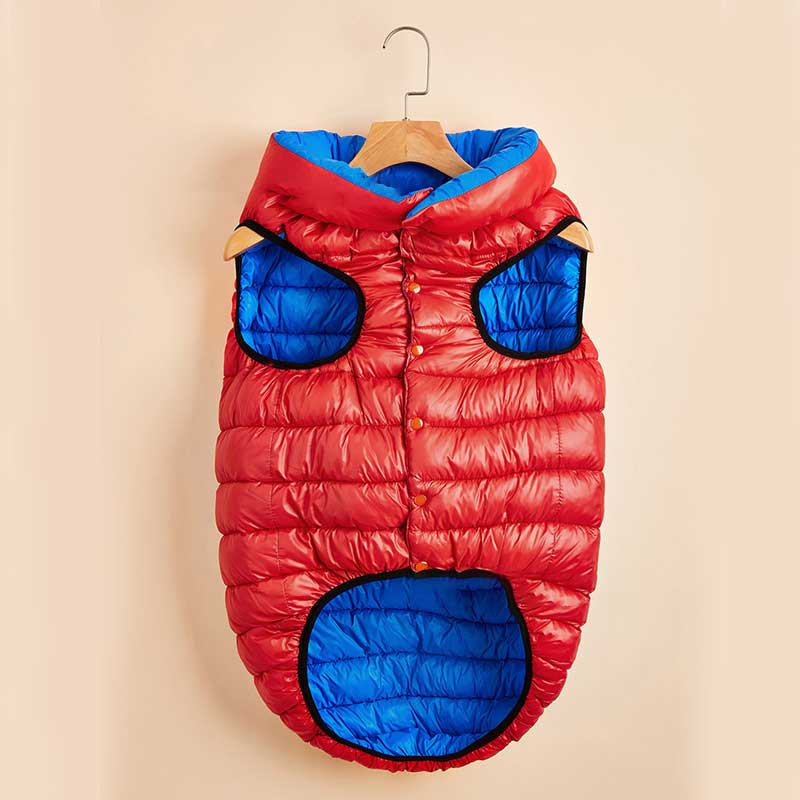 Winter Warm Border Collie Dog Vest Windproof Puffer Coat for Large Puppies 3 Months Cold Weather Apparel Dog Clothes Winter