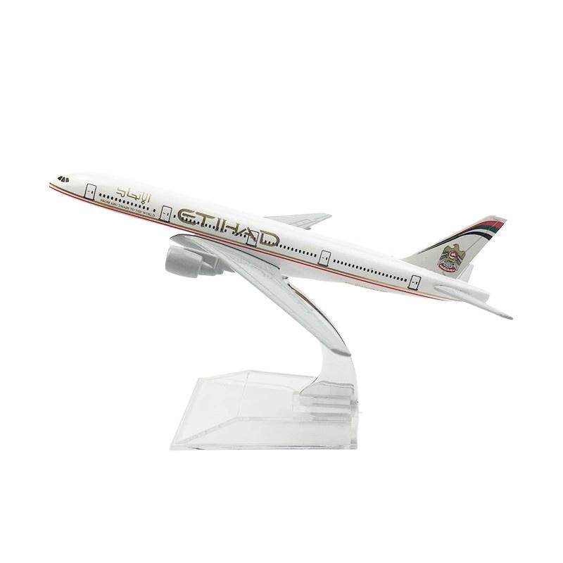 1/400 Модель Игрушка Литая Модель Самолета 16см 777 Etihad B777 Сплав Модель Самолета Литая Модель Самолета для Подарка Коллекции Детский Стол