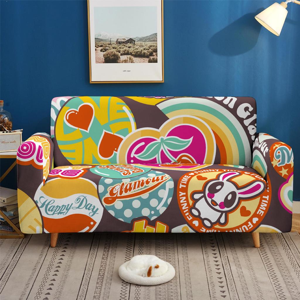 American Retro Dustproof And Non-Slip Elastic Sofa Cover Pad Universal All-Inclusive Multi-Functional Magic Cover