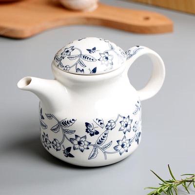 Blue and White Porcelain Condiment Dispenser