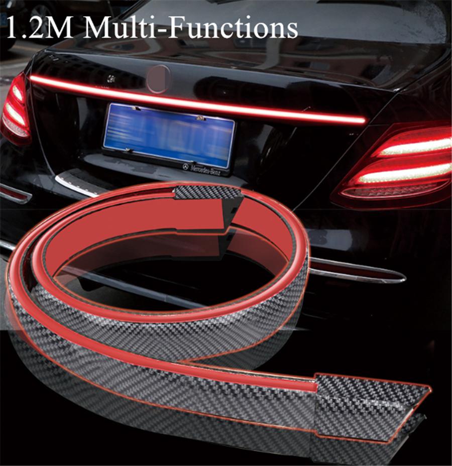 

Универсальный светодиодный стоп-сигнал из углеродного волокна, задний спойлер на крыше, задняя крышка крыла