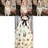 Summer Girls Sleeveless Nightgown With Comfortable Milk Silk And Flower Pattern For Lounge