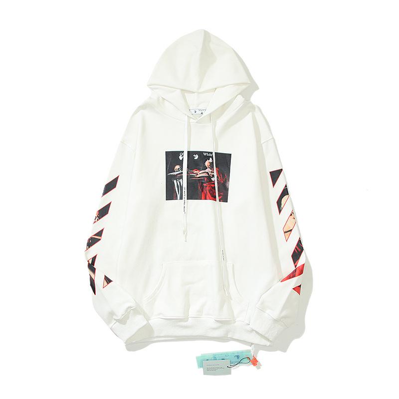 OFF-WHITE Unisex Hoodie aus Baumwoll-Frottee - Trendig & Hochwertig