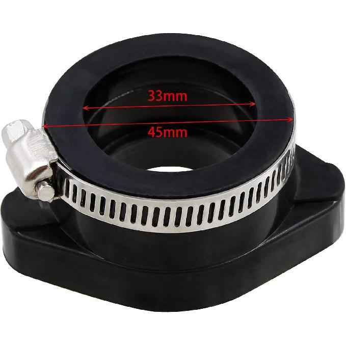 Road Passion 28mm 35mm Carb Carburetor Flange Intake Pipe Adapter Manifold Boot For VM24 Manifold Intake Top Bike Solid
