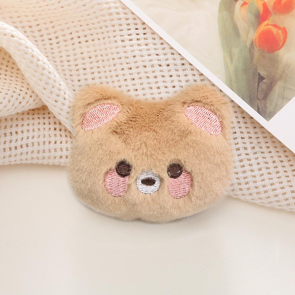 Cartoon Animal Plush Mobile Phone Airbag Holder Mobile Phone Lazy Air Cushion Support Stand Paste Mobile Phone Case Ring Buckle
