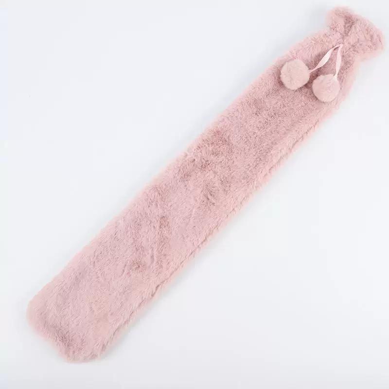 Plush Long Hot Water Bottle for School, Extended Length for Dormitory, Warm Bed, Water-Filled, Cute, Large Size, Extra Large Size